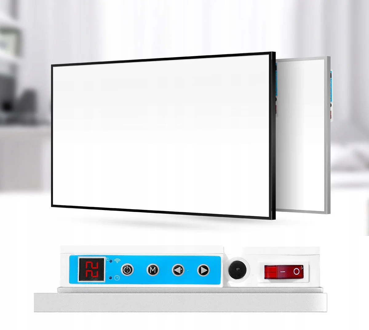 Panel grzewczy Cronos z WiFi i pilotem 960W kolor ramki srebrny cornos-termostat
