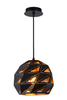 Lampa wisząca Lucide MALUNGA 21415/25/30 czarny/złoty