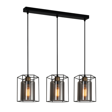 Lampa wisząca Italux PND-78901-3-BK+SG Kalula