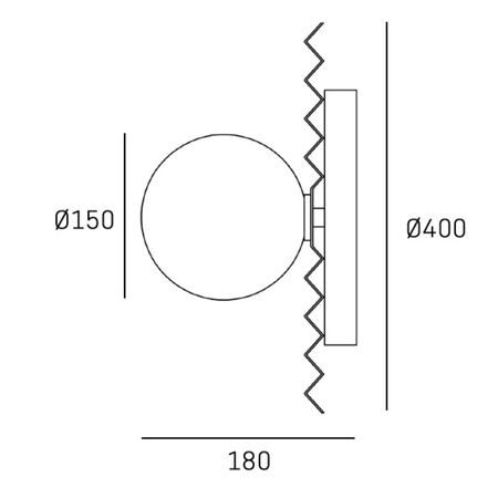 Cosmo Light Kinkiet MARBELLA W01425AU