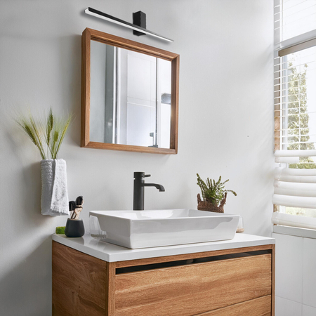 Milagro Kinkiet Artemis Black 13,8W LED 60cm 4000K IP44 ML1019 CZARNY