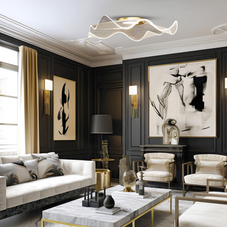 Milagro Lampa sufitowa LARGO 16W LED ML1043 ZŁOTY