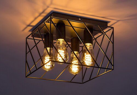 Lampa sufitowa Rabalux Boroo 71027 czarny matowy