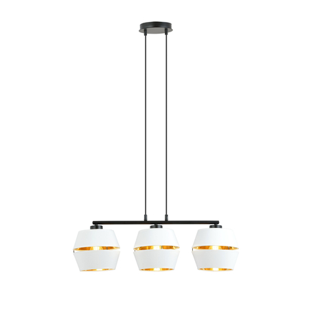 Lampa wisząca PIANO 3 Emibig 1182/3 biały/czarny