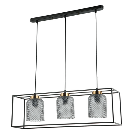 Lampa wisząca Italux PND-23231-3-BK+SG Sinella