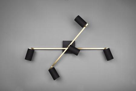 Reflektor Trio 612400580 czarny/złoty