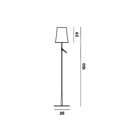 Lampa podłogowa Foscarini 221004S-22 Birdie lettura