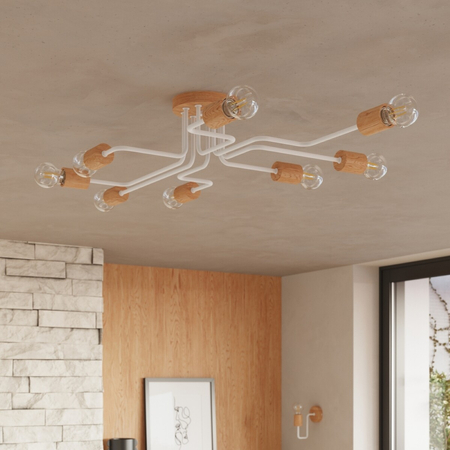 Sollux Lighting Żyrandol TIMBO 8 biały SL.1667