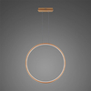 Lampa wisząca Ledowe Okręgi No.1 X 80cm 3k miedziana ściemnialna