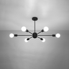 Sollux Lighting Żyrandol LANGO 6 czarny SL.1023