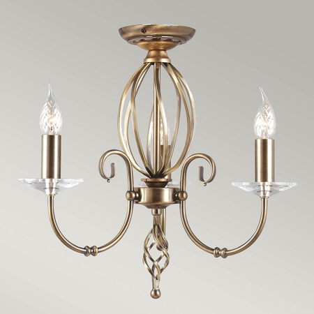 Żyrandol Elstead Lighting Aegean mosiądz AG3-AGED-BRASS