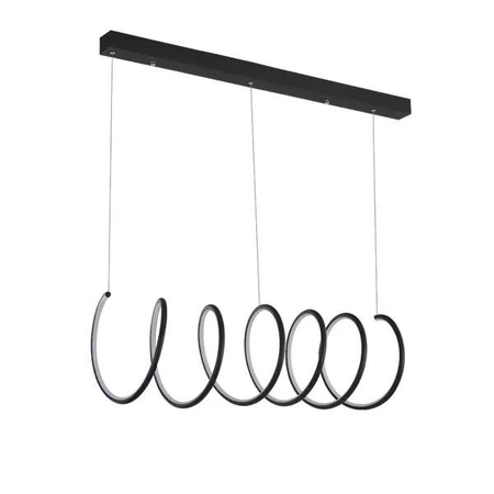 Lampa wisząca Ledowe Okręgi No.8 3k czarna