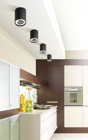 Spot NEOS 1 BLACK/ALUMINIUM Azzardo AZ0607 czarny