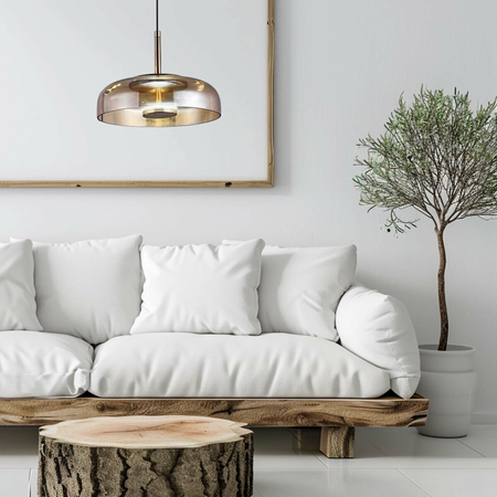 Milagro Lampa wisząca VETRO AMBER 6W ML1045 AMBER