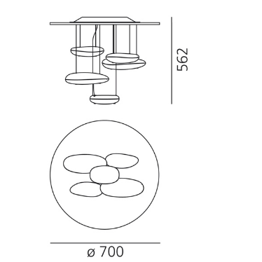 Plafon Artemide 1476W10A Mercury Mini LED