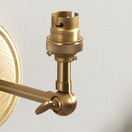 Kinkiet Endon Lighting Wood Wing 115075 mosiądz