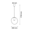 Lampa wisząca ORTIGA 1 200mm Shilo 5041
