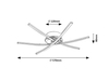 Lampa sufitowa Rabalux Cyclone 4606 chrom