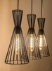 Lampa wisząca Rabalux Leandros 72006 czarny matowy