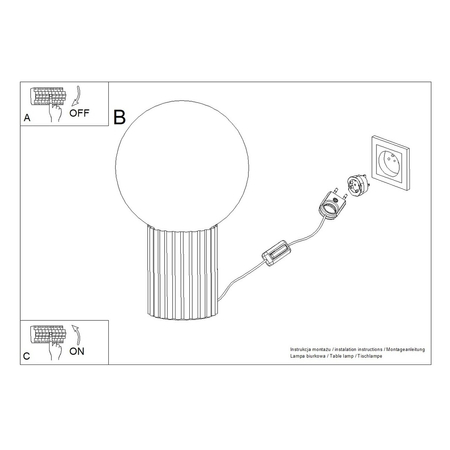 Sollux Lighting Lampa biurkowa HALO mocca SL.1736