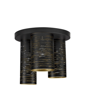 Lampa sufitowa Luces Exclusivas BARRA - czarny i złoty LE43435