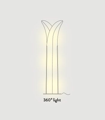 Lampa podłogowa Slamp PALFXL0WHT00000000EU Las Palmas