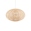 Lampa wisząca Nowodvorski RATTAN M 11154 Naturalne drewno Biały