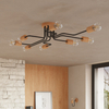Sollux Lighting Żyrandol TIMBO 6 czarny SL.1670