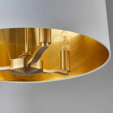 Endon Lighting Lampa wisząca 67667 biały/złoty