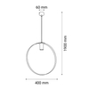 Lampa wisząca ORTIGA 3 400mm Shilo 5149