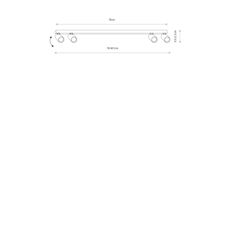 Spot Nowodvorski FOURTY 10739 Czarny