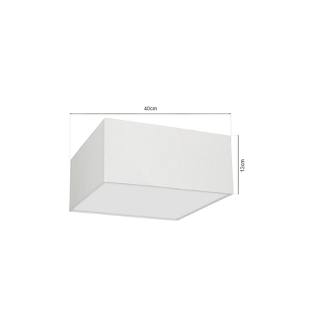 Milagro Lampa sufitowa ALBION BIEL / BAWEŁNA 2xE27 MLP7506 BIEL / BAWEŁNA