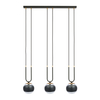 Lampa wisząca GLAM 3 BLACK/STRIPE Emibig 1113/3 czarny