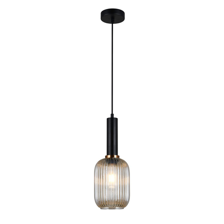 Lampa wisząca Italux PND-5588-1M-BKAMB Antiola