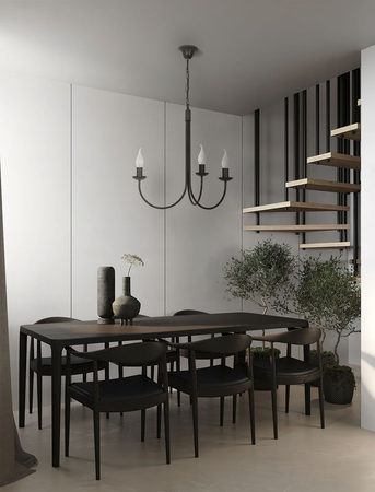 Żyrandol HARIS Kaja K-4970 czarny