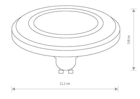 Żarówka ES111 LED LENS 3000K 9345 Nowodvorski Lighting