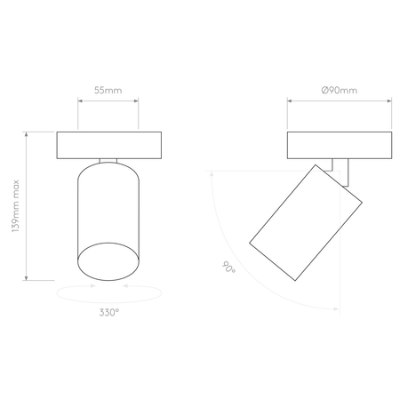 Spot Astro Can 50 Single 1396025 Matowy Czarny
