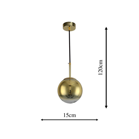 Lampa wisząca Palla mała 1xE14 złota LP-2844/1P S GD