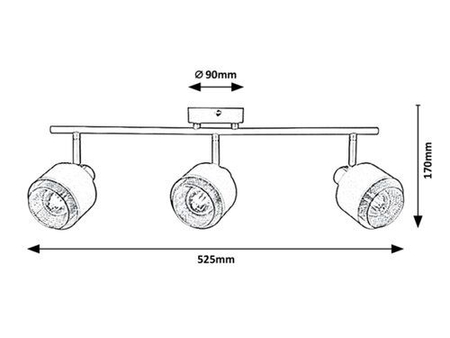Oczko Rabalux Fedora 3549 jasny brąz