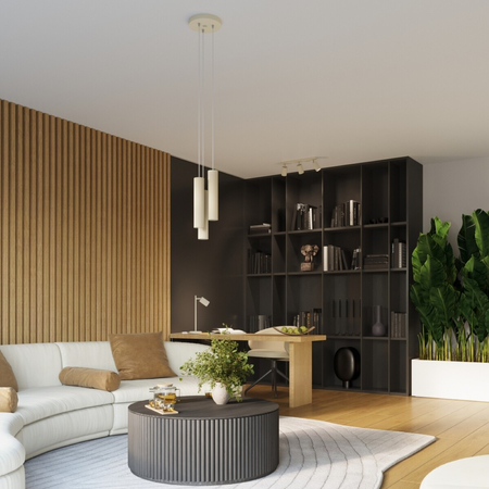 Sollux Lighting Plafon KARBON 3L beżowy SL.1600