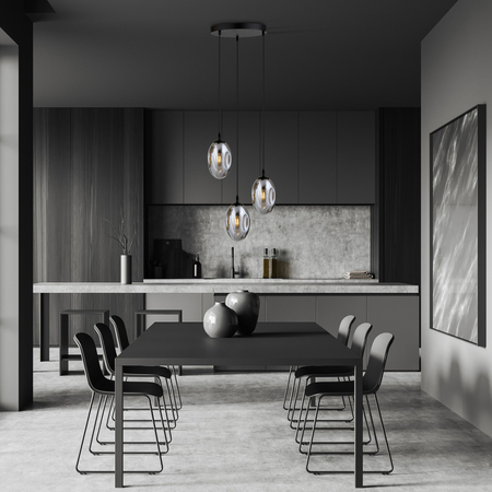 Lampa wisząca ASTRAL 3 Emibig 1266/3PREM czarny