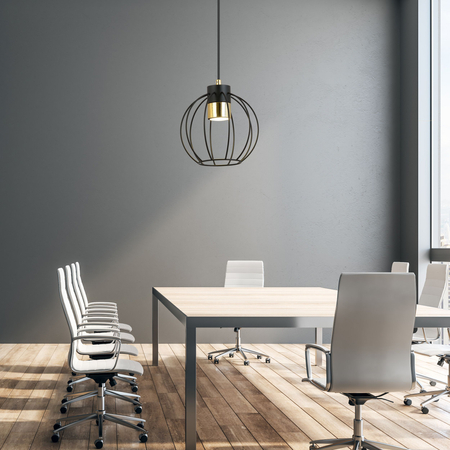 Lampa wisząca AJAX 1 Emibig 1200/1 czarny/złoty