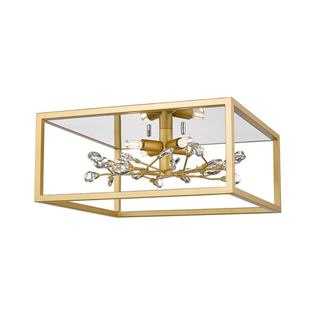 Lampa sufitowa Zuma Line C0578-04A-B5V7 SPRING LAMPA SUFITOWA ZŁOTA/GOLD