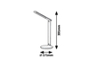 Lampa stołowa Rabalux Osias 6980 czarny