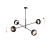 Lampa wisząca LINEAR 4 BLACK/STRIPE Emibig 1168/4 czarny