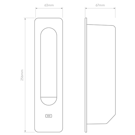 Kinkiet Astro Keta USB C 1437038 Matowy Czarny