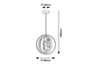 Lampa wisząca Rabalux Harlow 3607 czarny matowy