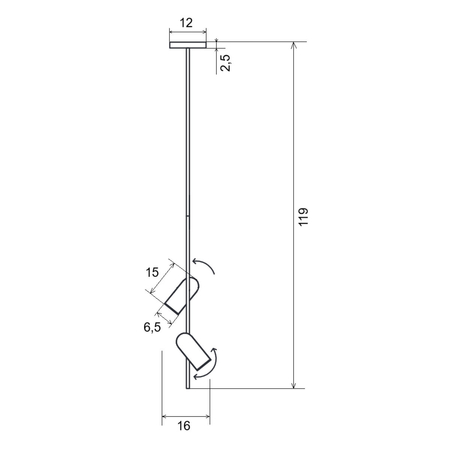 Plafon Azzardo VIVI AZ5727 GOLD
