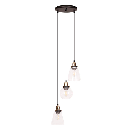 Lampa wisząca SAMANTA Kaja K-8036B-3 czarny