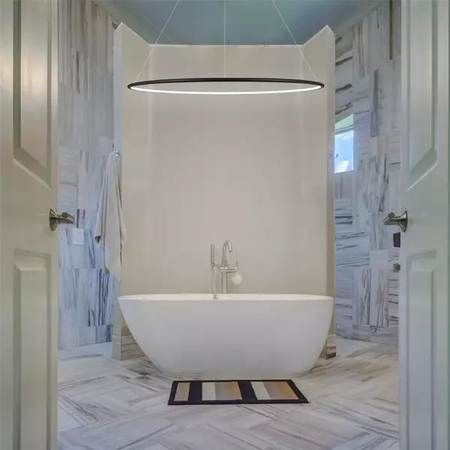 Lampa wisząca Ledowe Okręgi No.1 80cm 3k czarna ściemnialna